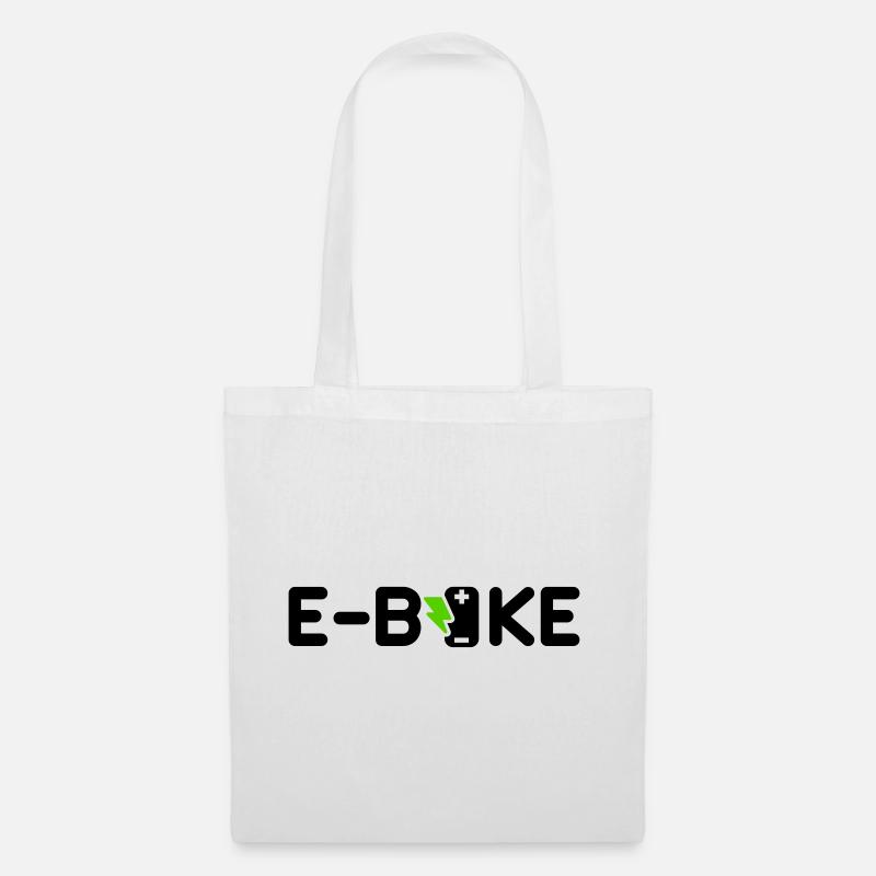 E-Bike ebike - Stoffbeutel - Weiß