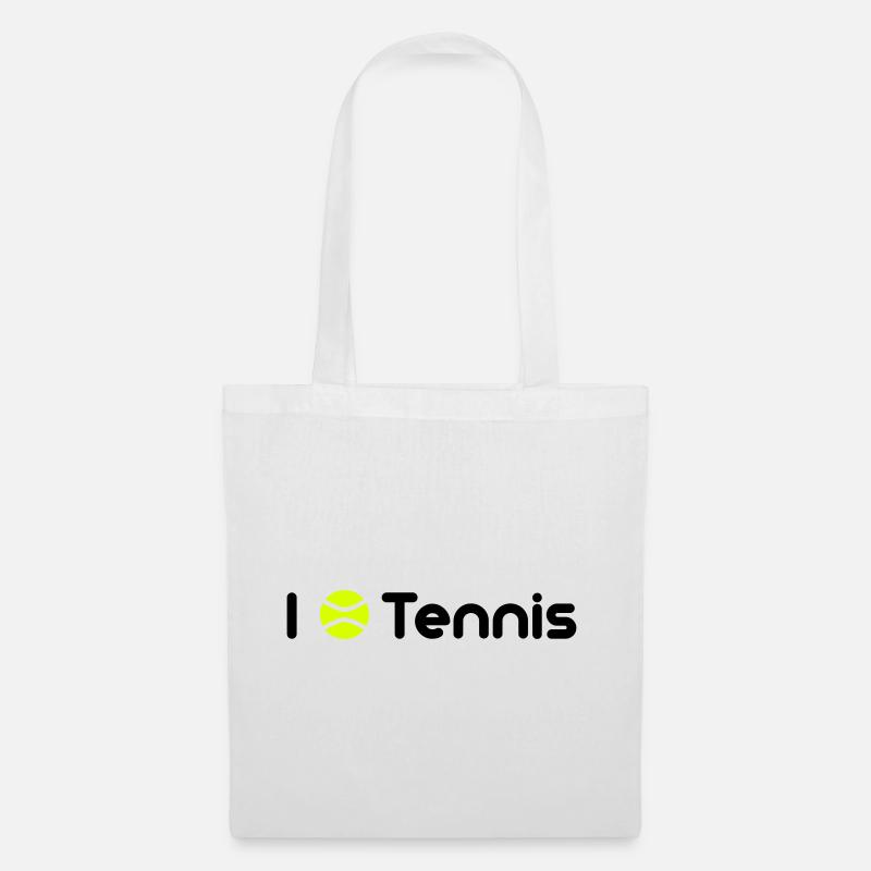 Tennis - Stoffbeutel - Weiß