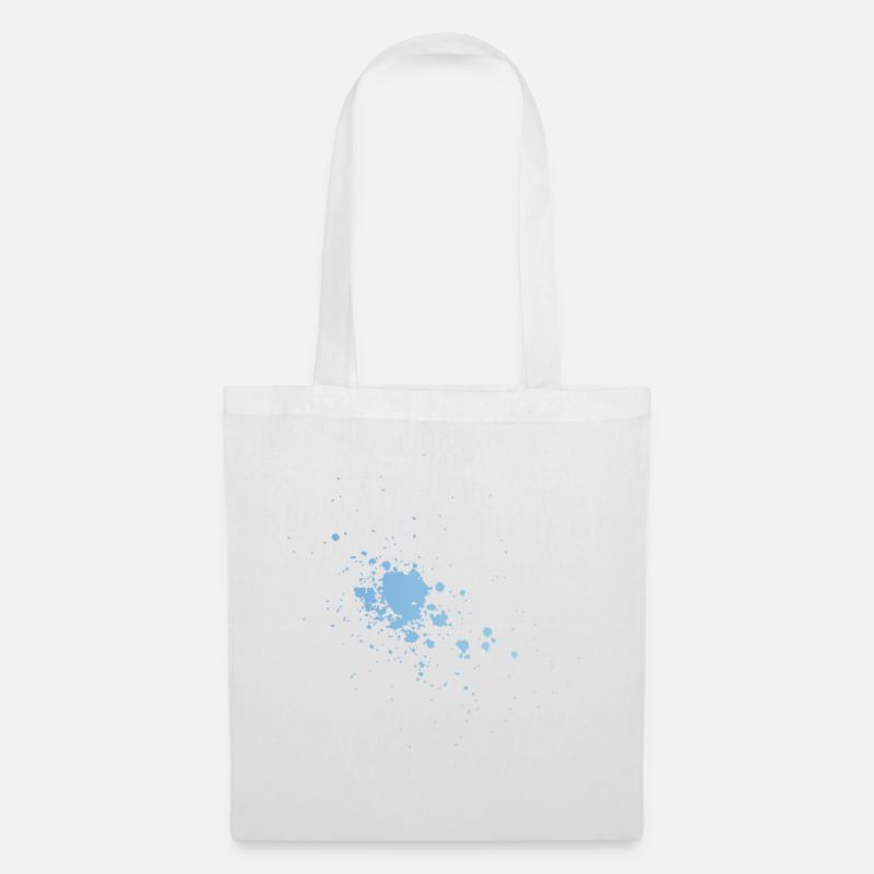 Farbe Klecks Spritzer Maler Geschenk Bunt Art Idee - Stoffbeutel - Weiß