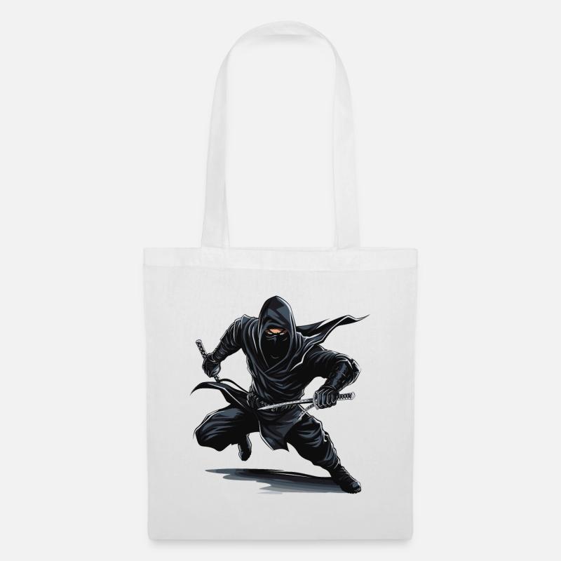 Ninja-Krieger - Stoffbeutel - Weiß