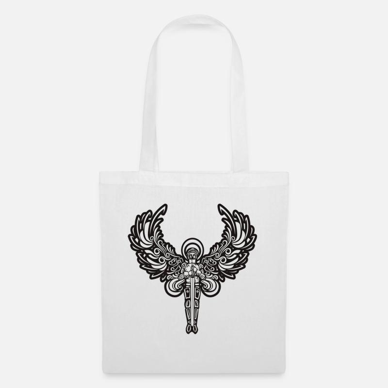 anges chevalier - Sac en tissu - blanc