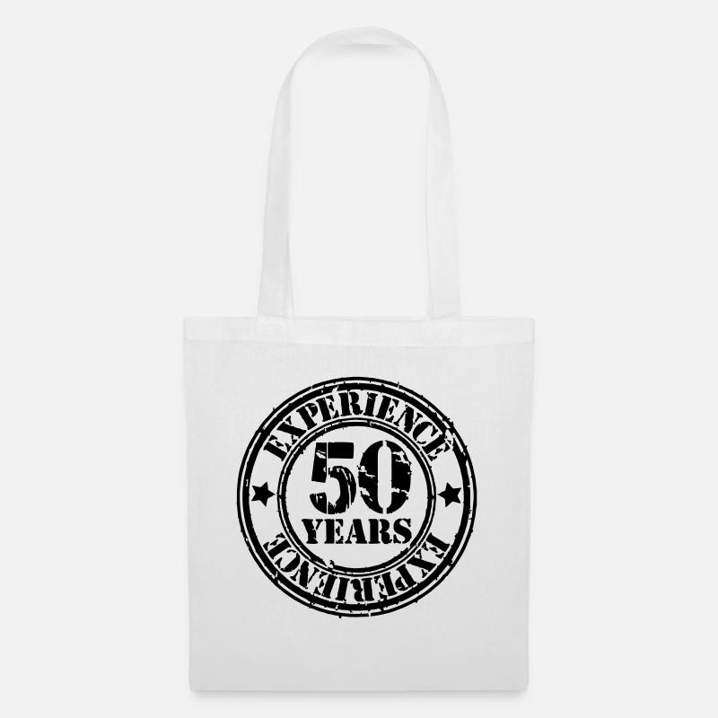 50 Jahre - Stoffbeutel - Weiß