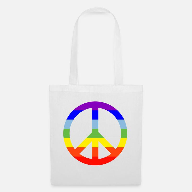 COLORFUL PEACE! - Stoffbeutel - Weiß