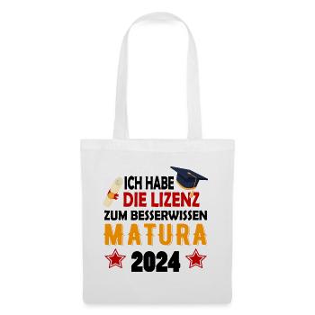 Matura 2024 Maturareise Maturafeier Maturant - Stoffbeutel - Weiß - Vorne