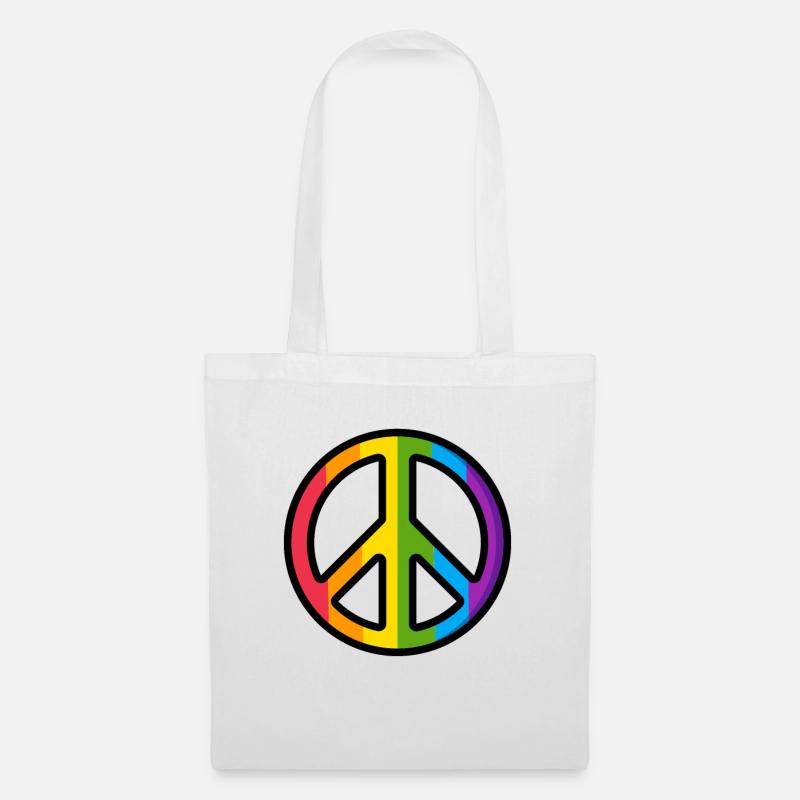 Peace - Stoffbeutel - Weiß