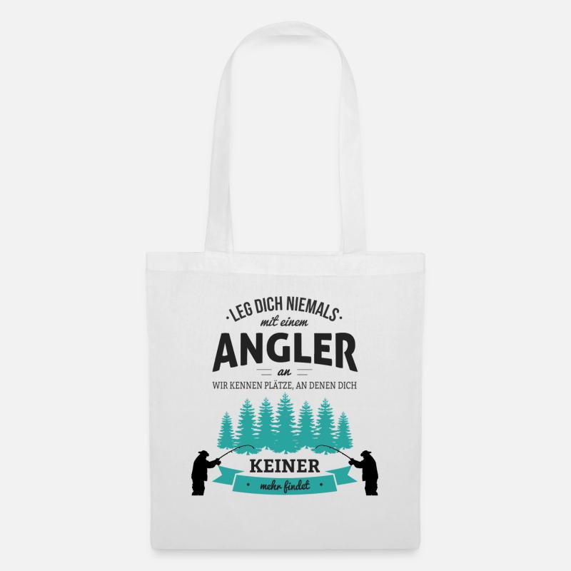 Angler - Stoffbeutel - Weiß