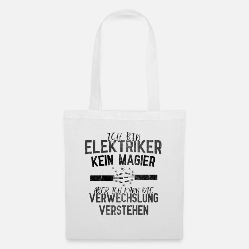 Elektriker - Stoffbeutel - Weiß