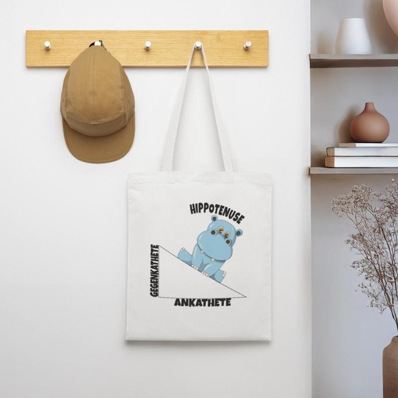 Math Hippotenuse Angular Function Hypotenuse Hippo Tote Bag