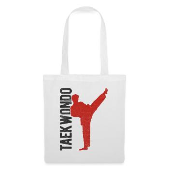 Koreanischer Kampfsport Taekwondo - Stoffbeutel - Weiß - Vorne
