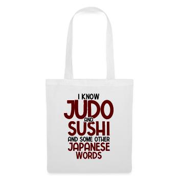Japanischer Kampfsport Judo - Stoffbeutel - Weiß - Vorne