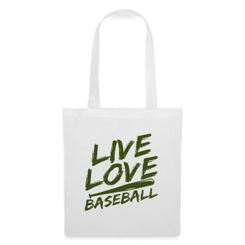 Baseball - Stoffbeutel - Weiß - Vorne