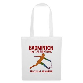 Badminton - Stoffbeutel - Weiß - Vorne