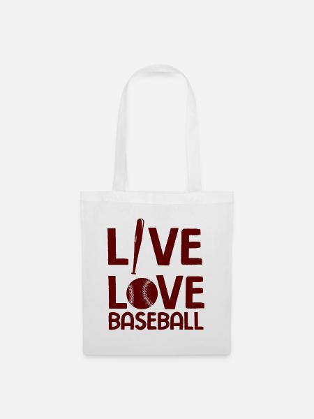 Baseball - Stoffbeutel - Weiß