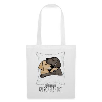 Retriever Hunde Offizielles Kuschelshirt - Stoffbeutel - Weiß - Vorne
