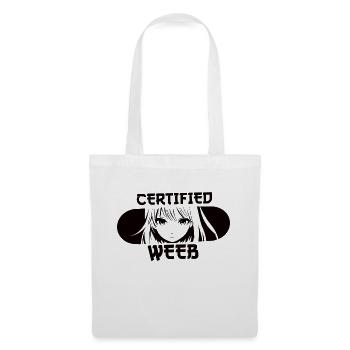 Certifié Weeb Funny Anime Girl Fans Lover - Sac en tissu - blanc - Devant
