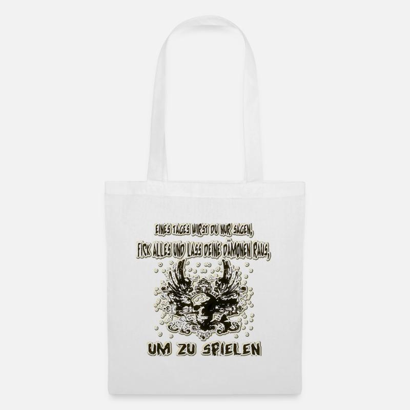 Dämon raus lassen - Stoffbeutel - Weiß