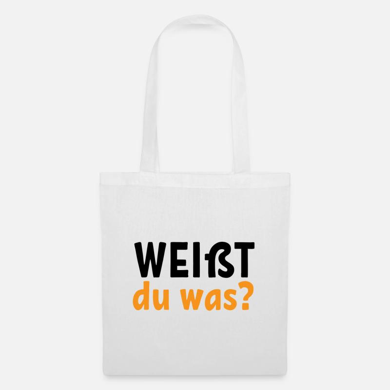 Weißt du was Schwangerschaft Schwanger Geschenk - Stoffbeutel - Weiß