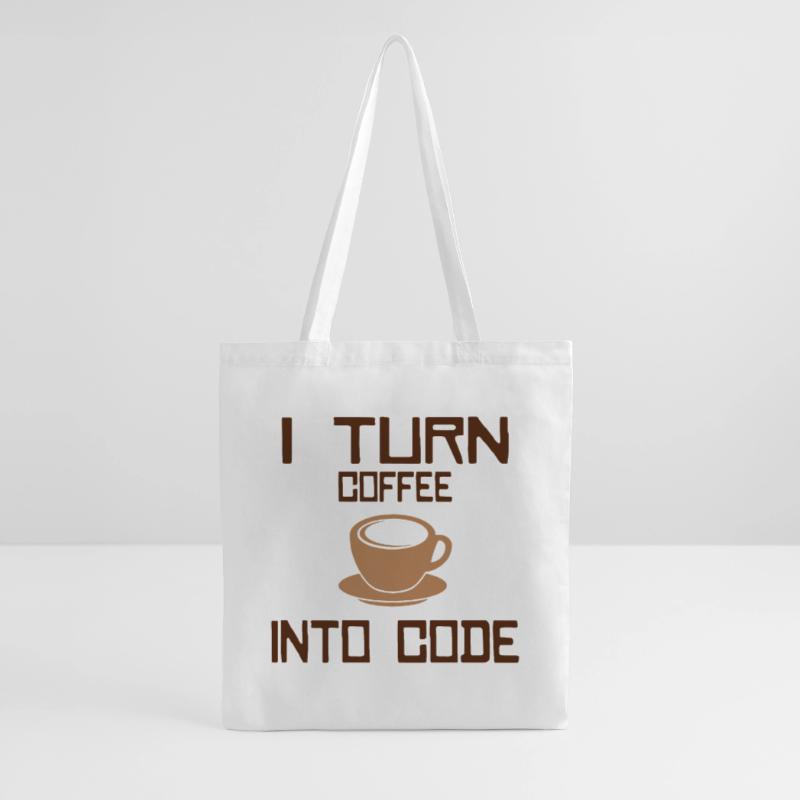 Je transforme le café en code Programmation informatique Sac en tissu