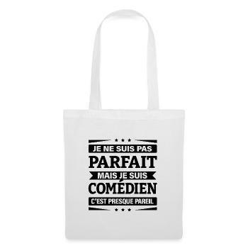 JE SUIS COMÉDIEN - Sac en tissu - blanc - Devant
