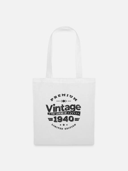VINTAGE 1940 - Stoffbeutel - Weiß