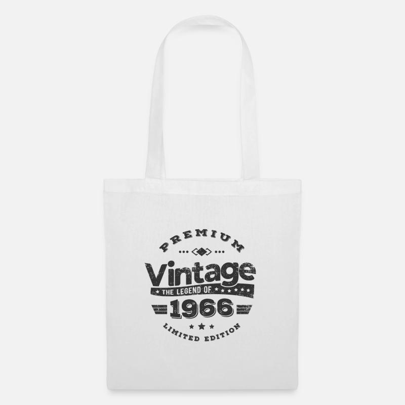 VINTAGE 1966 - Stoffbeutel - Weiß