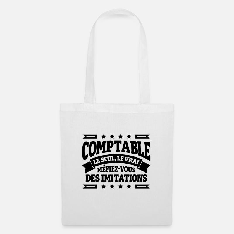 COMPTABLE LE SEUL LE VRAI - Sac en tissu - blanc