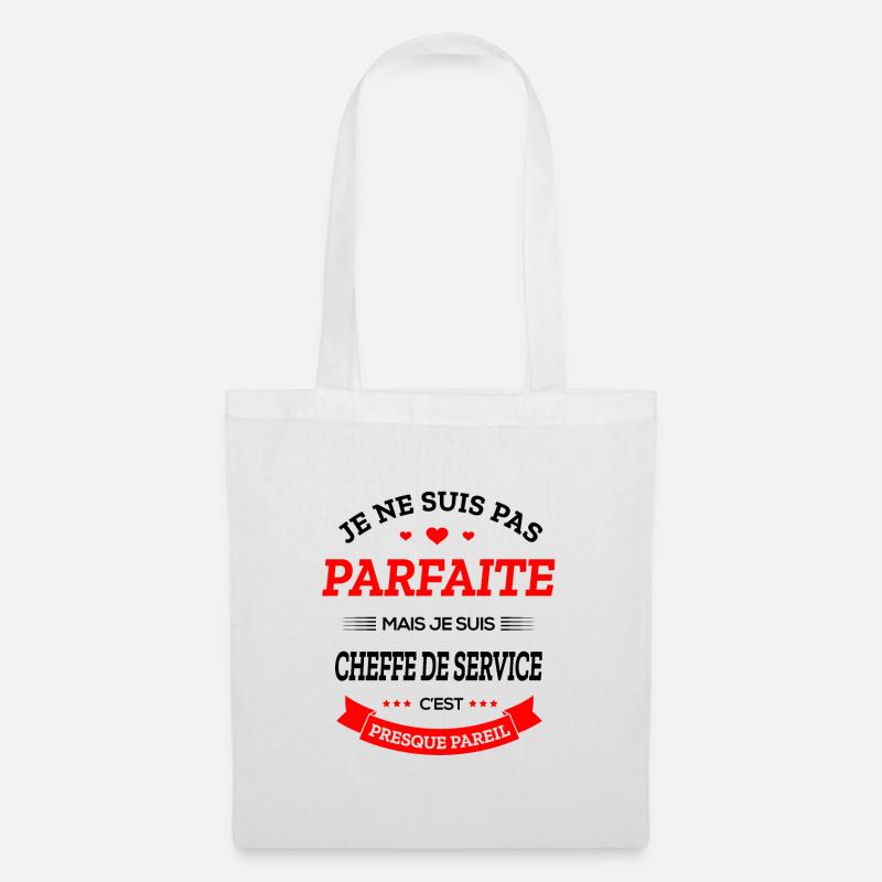 CHEFFE DE SERVICE PARFAITE - Sac en tissu - blanc