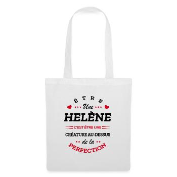 HELÈNE PARFAITE - NOM HELÈNE - Sac en tissu - blanc - Devant