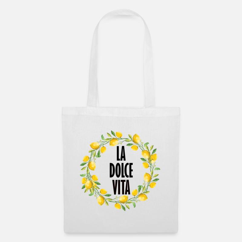 La dolce Vita - Stoffbeutel - Weiß