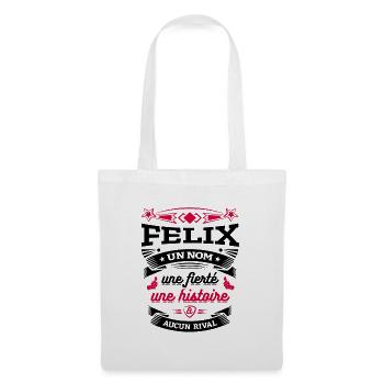 FELIX UN NOM UNE FIERTÉ AUCUN RIVAL - Sac en tissu - blanc - Devant
