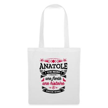ANATOLE UN NOM UNE FIERTÉ AUCUN RIVAL - Sac en tissu - blanc - Devant