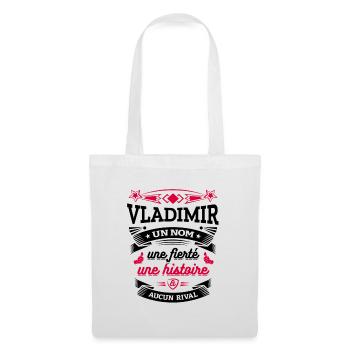 VLADIMIR UN NOM UNE FIERTÉ AUCUN RIVAL - Sac en tissu - blanc - Devant