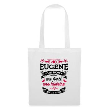 EUGÈNE UN NOM UNE FIERTÉ AUCUN RIVAL - Sac en tissu - blanc - Devant