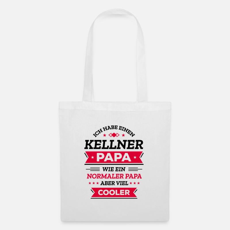 KELLNER PAPA: GEBURTSTAG WEIHNACHTEN VATERTAG - Stoffbeutel - Weiß