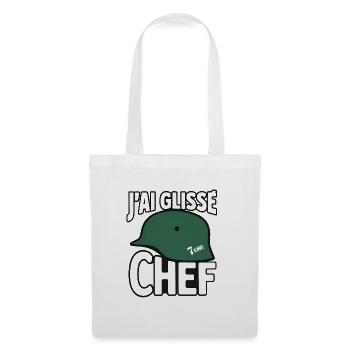 j’ai Glissé chef - Sac en tissu - blanc - Devant