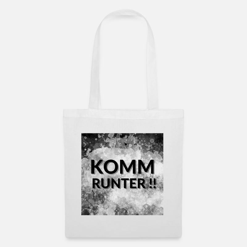 Komm runter !! - Stoffbeutel - Weiß