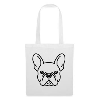Chef des Bouledogues - Sac en tissu - blanc - Devant