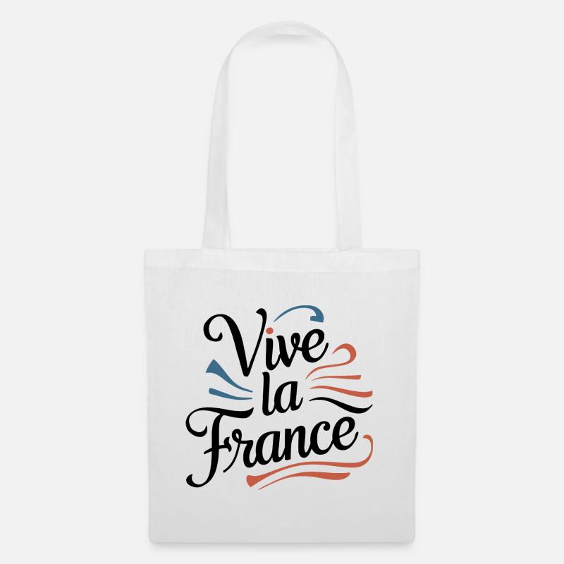 Es lebe Frankreich - Stoffbeutel - Weiß