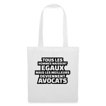 les meilleurs deviennent avocats - Sac en tissu - blanc - Devant