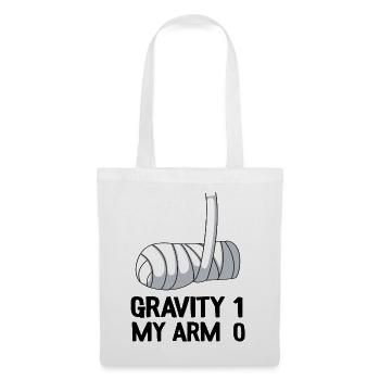 Broken Arm Get Well Soon Gift Gravity 1 Funny - Tote Bag - white - Front
