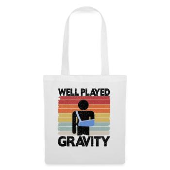 Well Played Gravity Broken Arm Surgery Get Well - Tote Bag - white - Front
