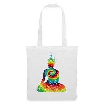 Vintage Tie Dye Buddha For Buddism Beliver - Stoffbeutel - Weiß - Vorne