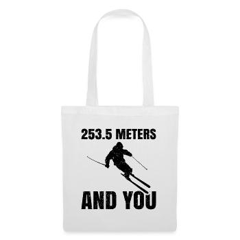 253.5 meters and you ski - Tote Bag - white - Front