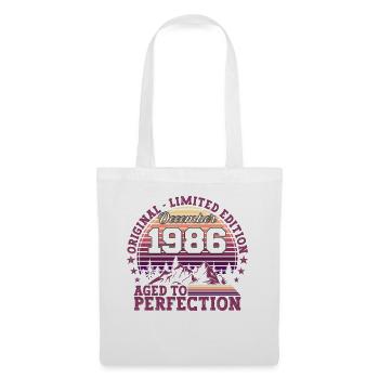 Original December 1986 36th Birthday Gift - Tote Bag - white - Front