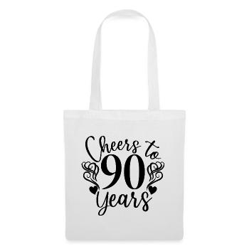 Cheers To 90 Years 90th Birthday Anniversary - Tote Bag - white - Front