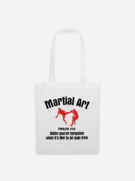 Mixed Martial Arts MMA - Stoffbeutel - Weiß