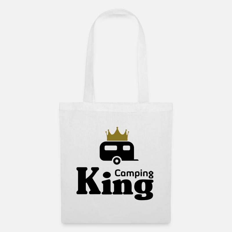 Camping King - Stoffbeutel - Weiß