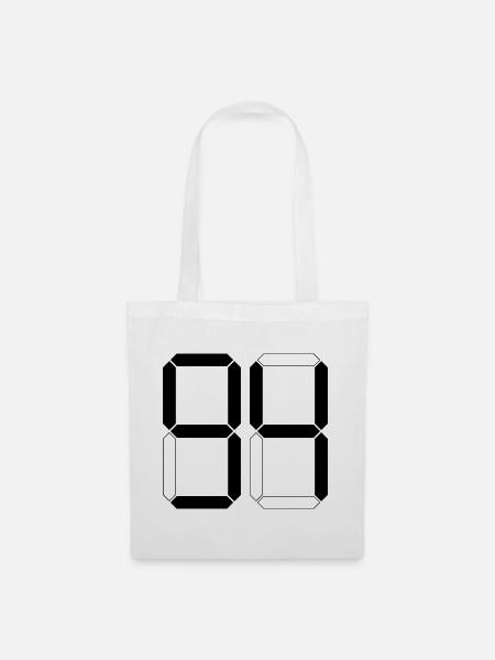 NUMMER 94 Vierundneunzig Geschenk Digital - Stoffbeutel - Weiß