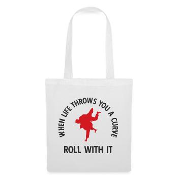 BJJ Jiu Jitsu - Stoffbeutel - Weiß - Vorne