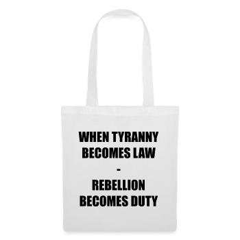 WHEN TYRANNY - Stoffbeutel - Weiß - Vorne